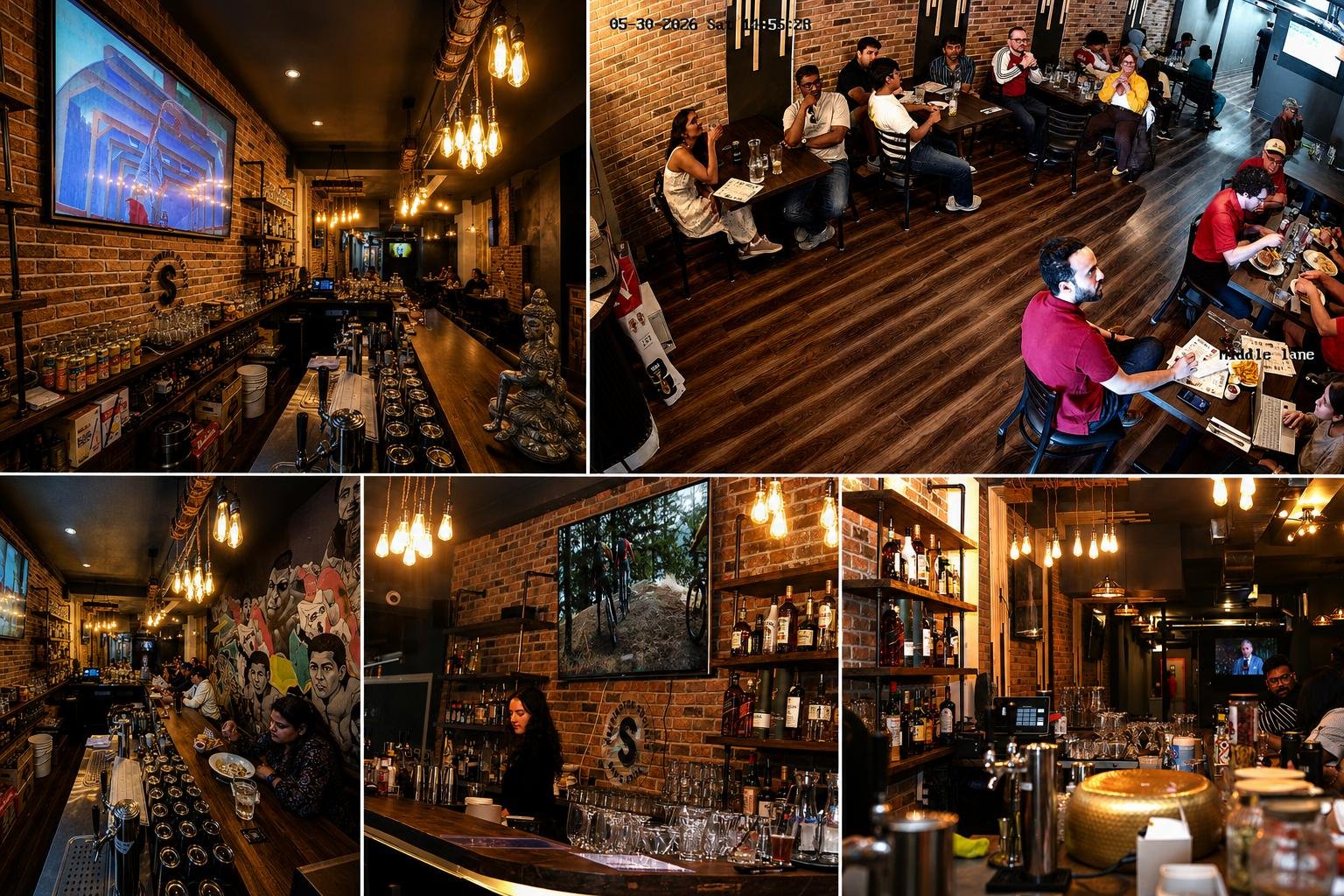 Sports fans watching live games at Kensington Socials bar